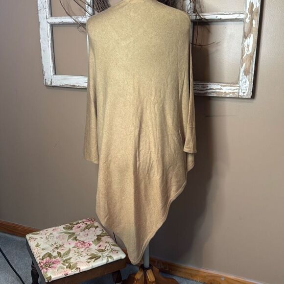 Passage Himalayan cashmere wool shawl tan women’s one size quiet luxury old mone - Picture 4 of 7